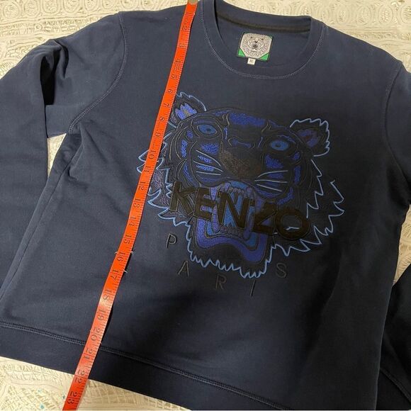 Authentic Kenzo Navy Crewneck Graphic Sweatshirt – Tiger Embroidery - Picture 10 of 11